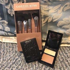 Sephora Contour Brush Set & KVD Shade & Light Duo